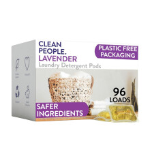 Clean People Tvättmedelspåsar - Hypoallergena, Ultra Koncentrerade, 96 Pack - Lavendel
