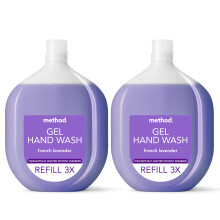 Method Hand Wash Refill, French Lavender, 2 x 1l (Pack 2)