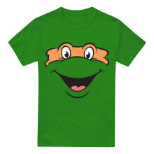 (4XL, Kelly Green) Teenage Mutant Ninja Turtles Mens Michelangelo Smile T-Shirt
