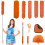 JEHONN Feather Duster Kit 8 PCS for Cleaning, 245 cm Extendable Long Handle Microfiber Cobweb Dusting Brush 1