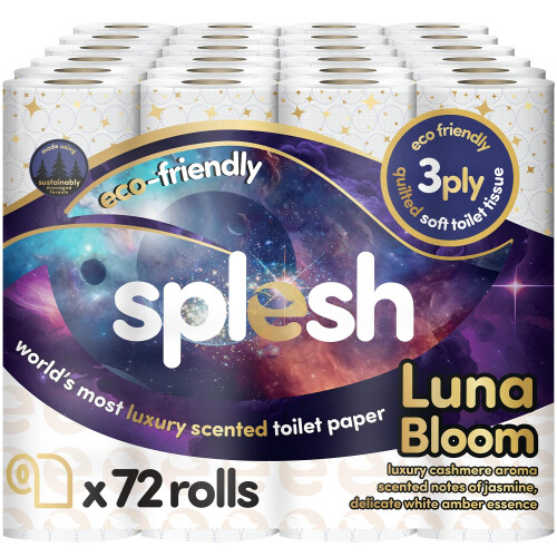 Cusheen Splesh by Cusheen Toilet Roll 72 Rolls