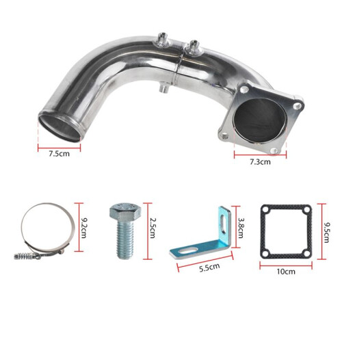 Car Modification 3 Inch Exhaust Pipe Kit Intake Pipe Kit for  5.9L 1994-1998 1