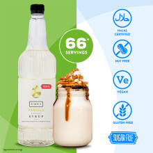 Simply Sugar Free Vanilla Syrup Low Calorie Vegan Nut Free Flavoured