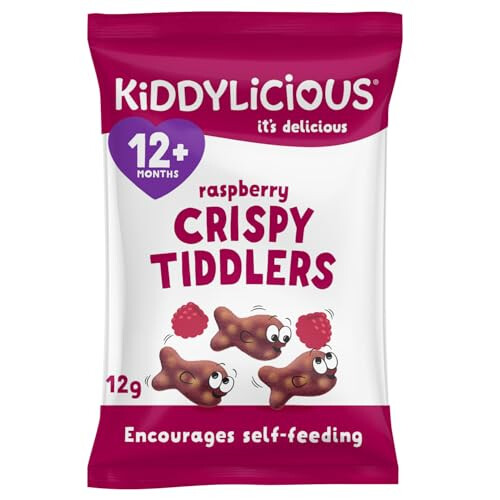 Kiddylicious Raspberry Crispy Tiddlers - 12+ Months - 18 Packs 1