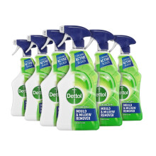 Dettol Mould Spray, of 6 x 750ml, 4l, Mould Remover, Mould Spray