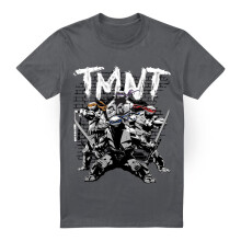 (3XL, Charcoal) Teenage Mutant Ninja Turtles Mens TMNT Team T-Shirt