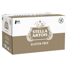 Stella Artois Gluten Free Lager Beer Bottles, 24 x