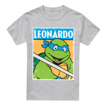 (5XL, Sport Heather) Teenage Mutant Ninja Turtles Mens Leonardo T-Shirt