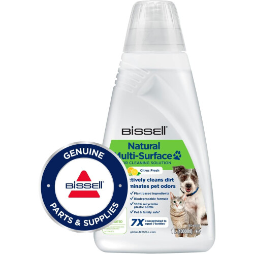 Bissell BISSELL Natural Pet Multi-Surface Floor Cleaning Solution, For BISSELL CrossWave