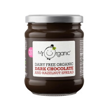 Mr Organic - Organic Dark Chocolate & Hazelnut Spread 200g - Non GMO & Preservative Free - Gluten Free & Vegan