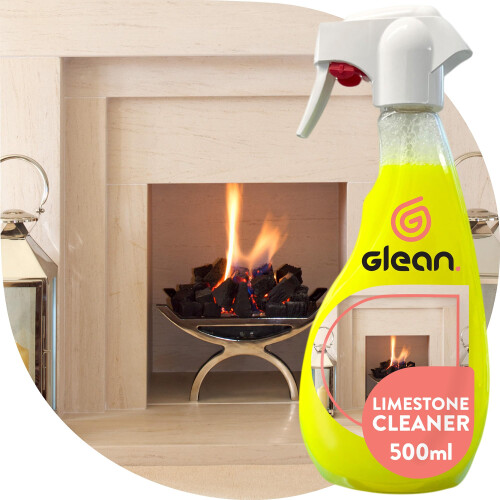 GLEAN Limestone Cleaner Spray 500ml, Stone Fireplace & Hearth Cleaner 1