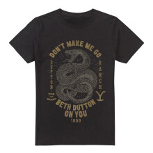 (L, Black) Yellowstone Mens Beth Dutton T-Shirt