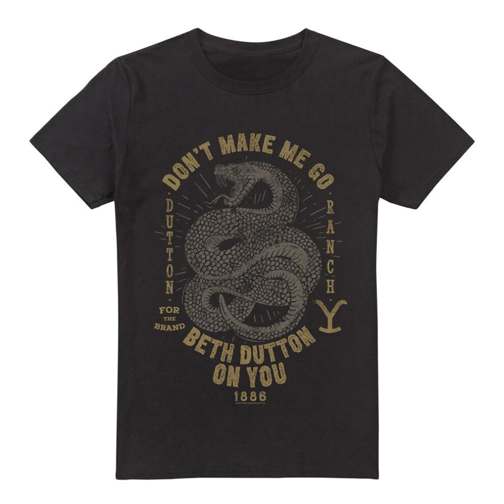 Yellowstone (L, Black) Mens Beth Dutton T-Shirt