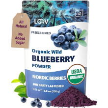 LOOV Organic Wild Blueberry Powder, Wild-Crafted from Nordic Forests, 100% Whole