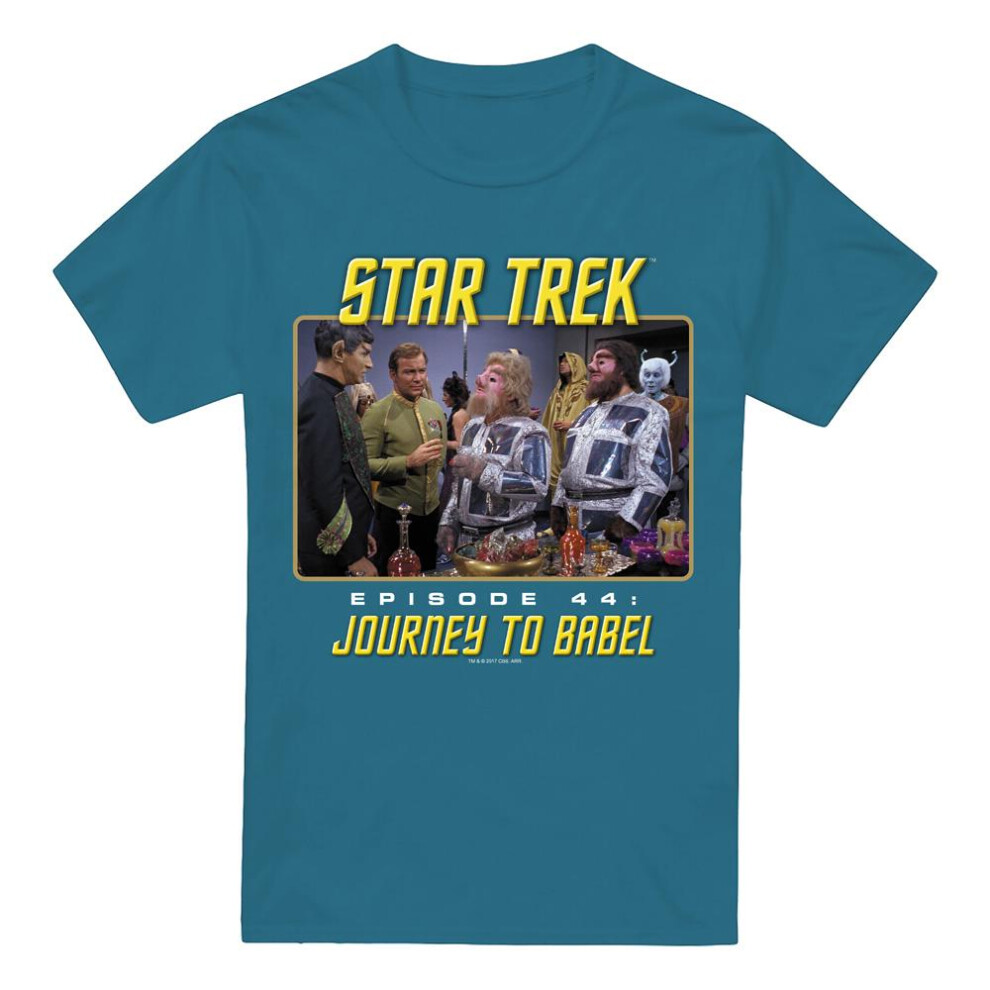Star Trek (Xl, Slate) Mens Journey To Babel T-Shirt Multicoloured