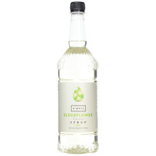 Simply Elderflower Syrup, Vegan & Nut Free Flavoured Syrup for Coffee, Cocktails & Baking (1 Litre)