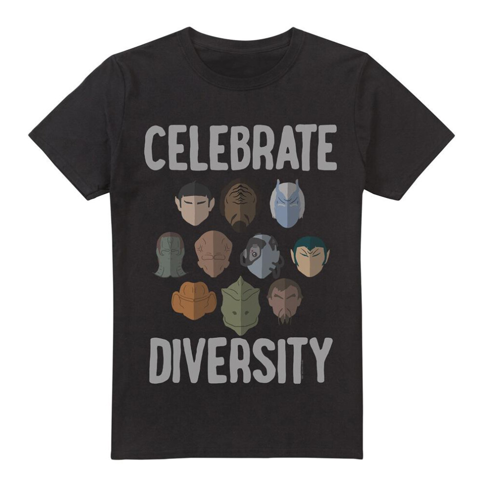 Star Trek (5Xl, ) Mens The Celebrate Diversity T-Shirt Black
