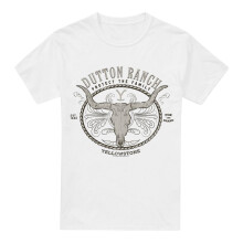 (XL, White) Yellowstone Mens Dutton Ranch T-Shirt