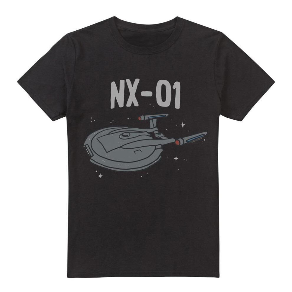 Star Trek (5Xl, ) Mens The Og Nx Class T-Shirt Black