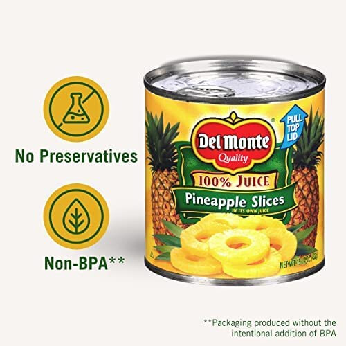 Del Monte Pineapple Slices in Juice, 6 x 435 g 2