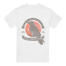 (XXL, White) Yellowstone Mens Evil Bird T-Shirt