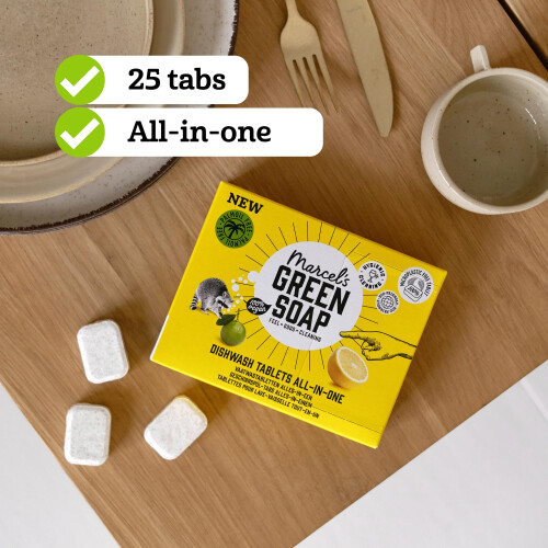 Marcel's Green Soap - Dishwasher Tablets All-in-One - Washing Machine - Micropla 1