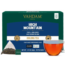 VAHDAM, High Mountain Oolong Tea Bags (30 Count) Non GMO, Gluten Free | Naturally High Grown Oolong Tea Leaves - Light & Floral