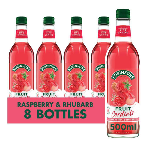 Robinsons Fruit Cordials Raspberry, Rhubarb and Orange Blossom, 500