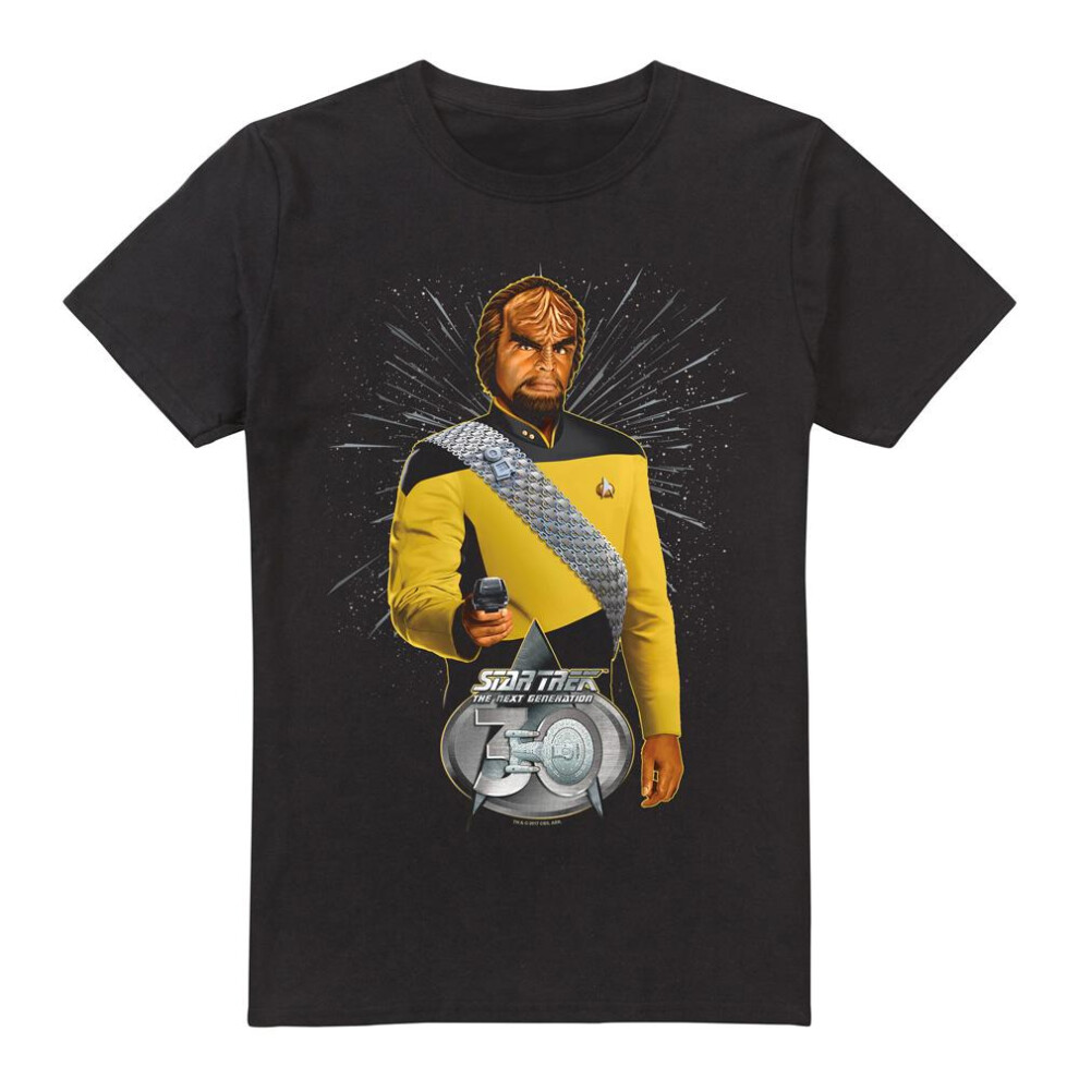 Star Trek (5Xl, ) Mens 30 Worf T-Shirt Black