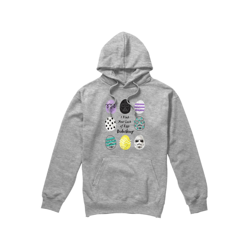 Star Wars (Xl, Sport Heather) Mens Your Lack Of Easter Eggs Disturbing Darth Vader Hoodie