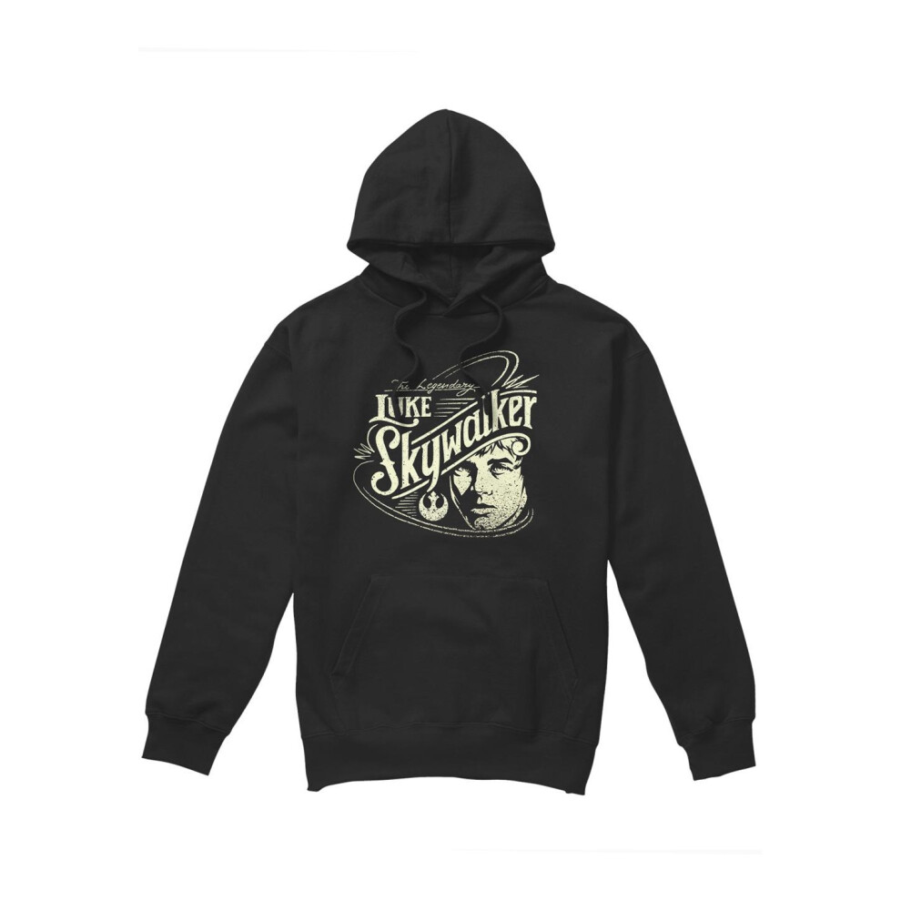 Star Wars (S, ) Mens Skywalker War Hero Hoodie Black