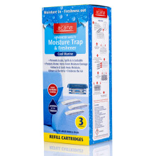 Acana Advanced Safety Moisture Trap & Freshener System Pack of 3 Refills - Dehumidifier for Damp & Mould | Moisture Absorber for your Home, Caravan,