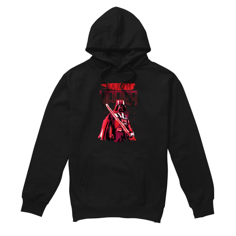 Star Wars (M, ) Mens Darth Vader Painted Hoodie Black