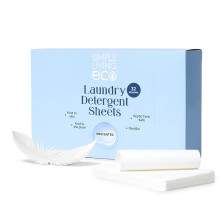 Simple Living Eco, Laundry Washing Detergent Sheets, Simplify Your Washing With Our Compact Laundry Sheets, Eco Washing, Non Bio & Skin-Friendly