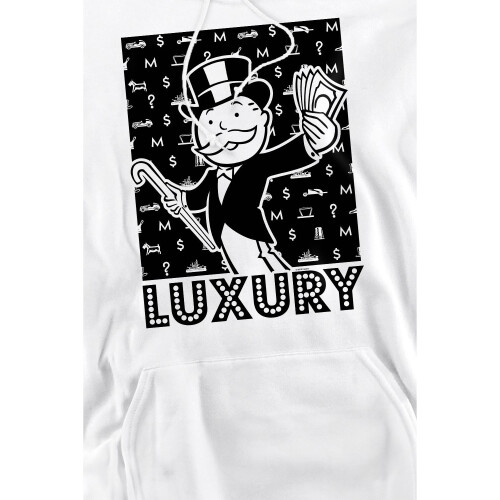 Monopoly (M, White) Monopoly Mens Hoodie 1