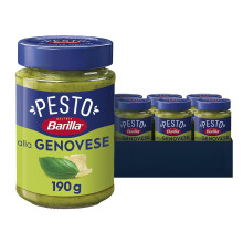 Barilla Pesto alla Genovese 12 x 190g – Italian Basil Pesto Sauce with Parmesan