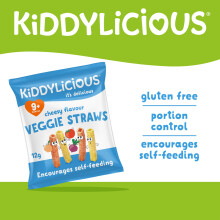 Kiddylicious Cheesy Veggie Straws Delicious Snacks for Kids Suitable