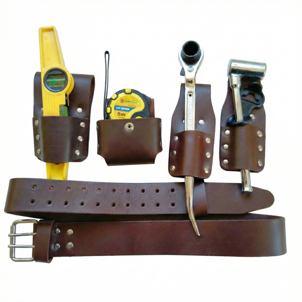 Bbi Brown Leather Scaffolding Tools Belt 722020654529