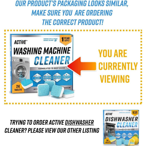 ACTIVE Washing Machine Cleaner  24 Tablets 1