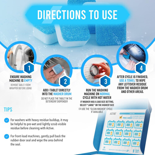 ACTIVE Washing Machine Cleaner  24 Tablets 2