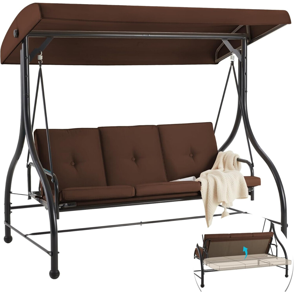 Yodolla 3 Seater Garden Swing Seat Bed