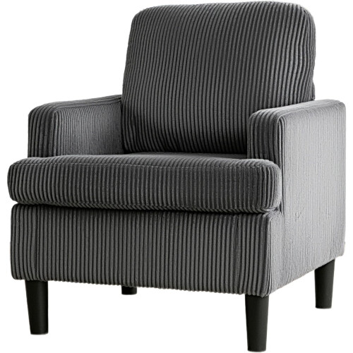 YODOLLA Armchair Grey Corduroy