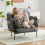 Modern Accent Armchair with Metal Frame 6