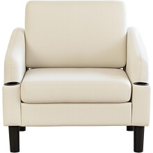YODOLLA Fabric Accent Armchair with Cup Holders