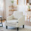 YODOLLA Fabric Accent Armchair with Cup Holders 7