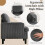 YODOLLA Armchair Grey Corduroy 4