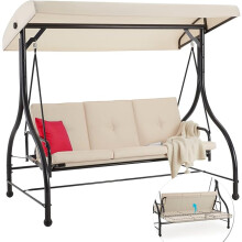 3 Seater Garden Swing Seat Bed