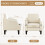 YODOLLA Fabric Accent Armchair with Cup Holders 3