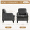 YODOLLA Armchair Grey Corduroy 3