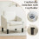 YODOLLA Fabric Accent Armchair with Cup Holders 6